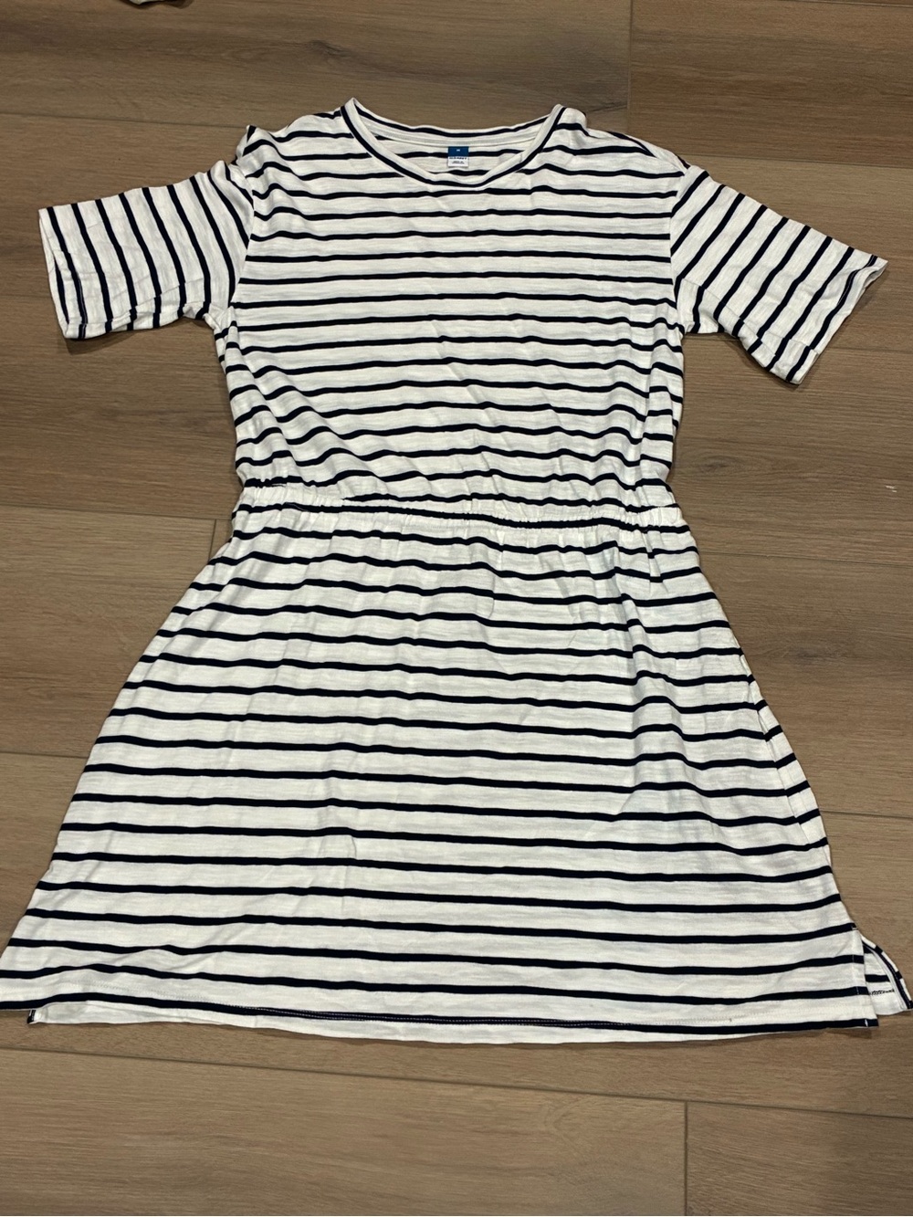 Old Navy T-Shirt Dress | Women’s Medium | Navy Striped | 100% Cotton